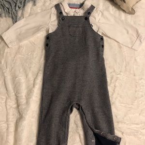 Janie and Jack 12-18 mo boys overalls